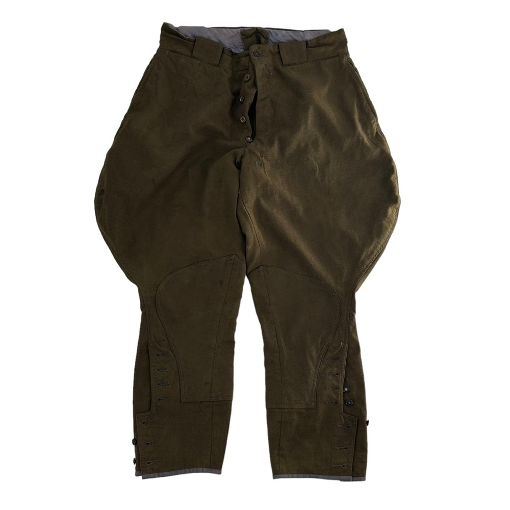 Vintage 1940s Russian Pants Men 30x29 Green WW2 Breeche Soviet Army M35 Jodhpurs